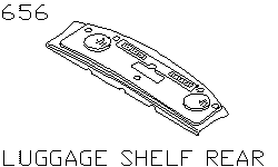 Задняя полка багажника