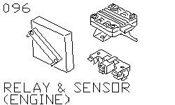Реле и датчики (двигатель)