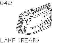 Фонарь задний