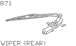 Стеклоочиститель задний