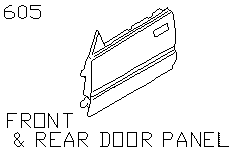 Передняя и задняя панель двери