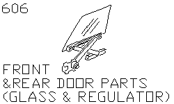 Части двери (стекло и стеклоподъемник)