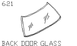Стекло задней двери