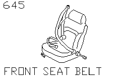 Ремень переднего сиденья
