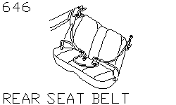 Ремень заднего сиденья