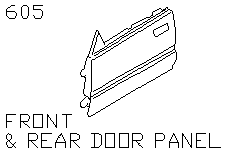 Передняя и задняя панель двери