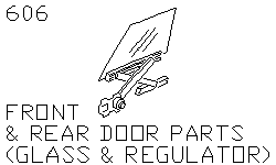 Части двери (стекло и стеклоподъемник)