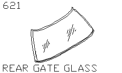 Стекло задней двери