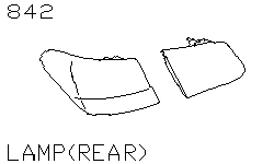 Фонарь задний