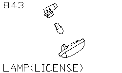 Лампа подсветки номерного знака