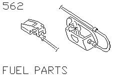 Лючок бензобака и топливные части