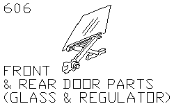 Части двери (стекло и стеклоподъемник)