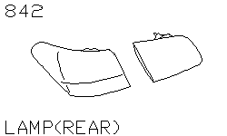 Фонарь задний