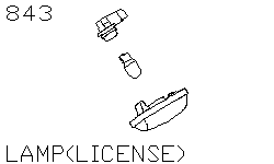 Лампа подсветки номерного знака